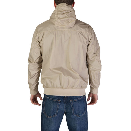Hamaki-Ho Beige Nylon Jacket Hamaki-Ho Dark Gray