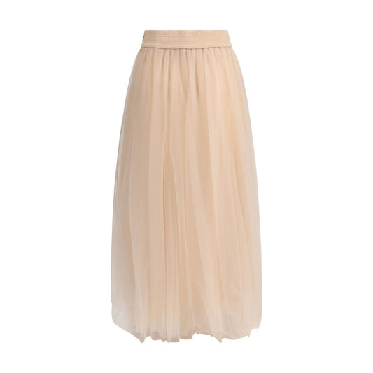 Fabiana Filippi tulle Midi Skirt Fabiana Filippi Tan