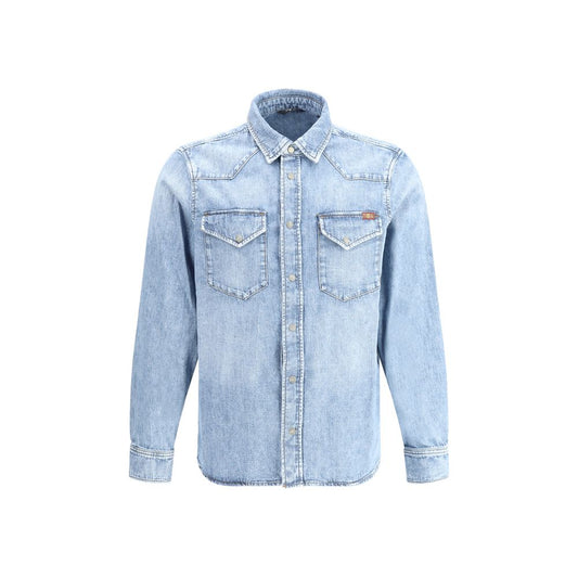 7FOR Western Shirt 7FOR Light Steel Blue