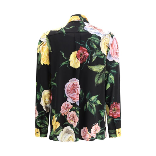 Dolce & Gabbana Rose and peony print Shirt Dolce & Gabbana Tan