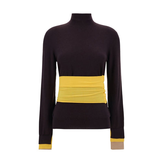Fendi Turtleneck Sweater Fendi Dark Khaki