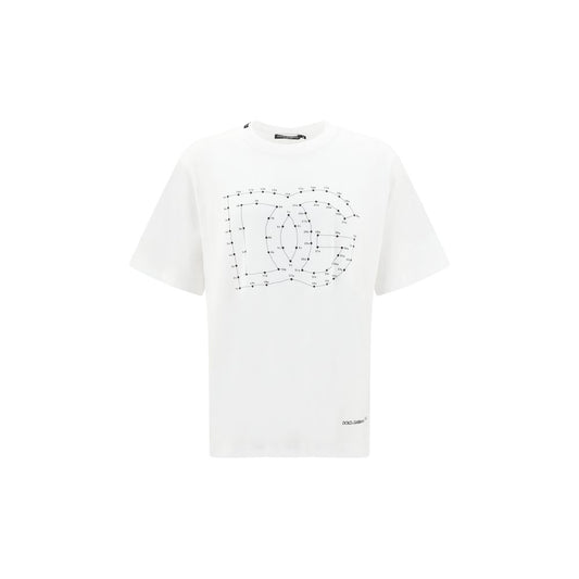 Dolce & Gabbana Logoed T-Shirt Dolce & Gabbana White Smoke