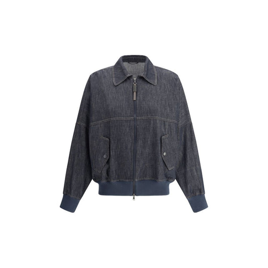 Brunello Cucinelli Denim Jacket Brunello Cucinelli Dark Slate Gray