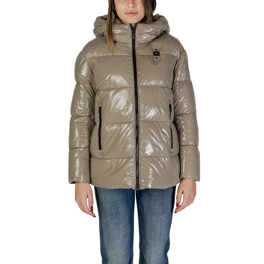 Blauer Beige Polyamide Jackets & Coat Blauer Dim Gray