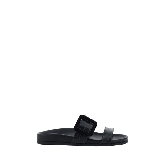 Manolo Blahnik Mayfu Sandals Manolo Blahnik Dark Slate Gray