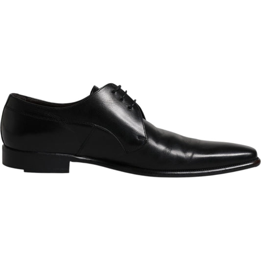 Dolce & Gabbana Dolce & Gabbana Black Leather Derby Men Formal Dress Shoes MV6625-42.5 1728,67345645728,Black,Dolce & Gabbana,EU42.5/US9.5,Formal - Men - Shoes,Material: 100% Leather,Men,Men - Shoes,Preowned / Defect,Shoes