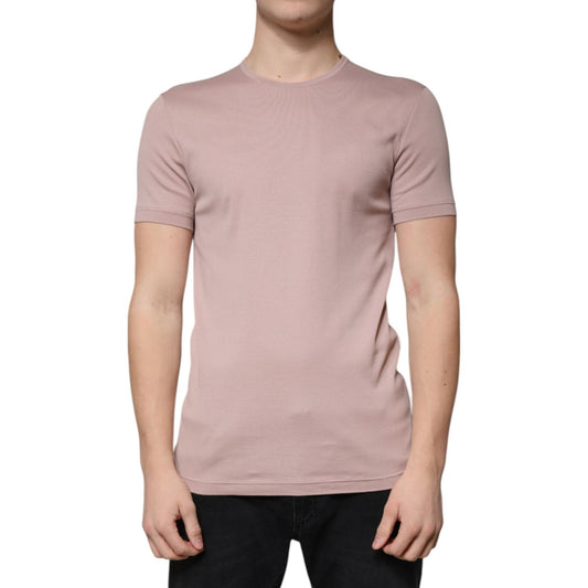 Dolce & Gabbana Dolce & Gabbana Brown Cotton Short Sleeves Round Neck T-shirt TSH87337-50 1728,67345645728,Brown,Clothing,Dolce & Gabbana,IT50 | L,Material: 100% Cotton,Men,Men - Clothing,New with tags,T-Shirts - Men - Clothing