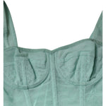 Dolce & Gabbana Dolce & Gabbana Green Cotton Bustier Corset Sleeveless Top TSH86843-38 1728,67345645728,Clothing,Dolce & Gabbana,Green,IT38 | XS,Material: 53% Cotton 26% Nylon 21% Elastane,Preowned / Defect,Tops & T-Shirts - Women - Clothing,Women,Women -
