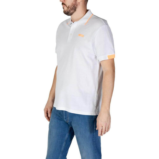Refrigiwear White Cotton Polo Shirt