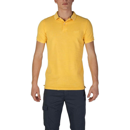 Superdry Yellow Cotton Polo Shirt