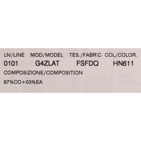 Dolce & Gabbana Black Tree Cotton Stretch Pants Jeans & Pants