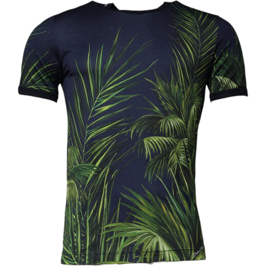 Dolce & Gabbana Dolce & Gabbana Blue Tree Print CrewNeck Short Sleeve T-shirt TSH87536-44 1728,67345645728,Blue,Clothing,Dolce & Gabbana,IT44 | XS,IT46 | S,Material: 100% Cotton,Men,Men - Clothing,New with tags,T-Shirts - Men - Clothing