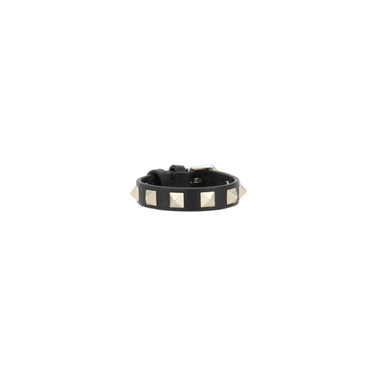 Valentino Garavani Leather Bracelet Valentino Garavani Dark Slate Gray