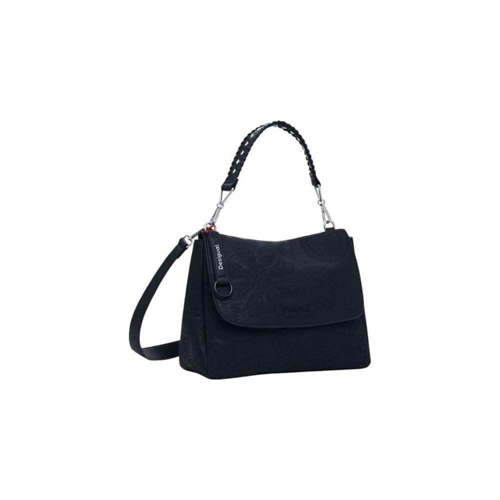 Front view with bag zipped and handles upright.