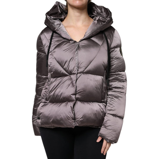 Scervino Street Scervino Street Violet Puffer Quilted Hooded Women Coat Jacket JKT4198-44 1728,67345645728,Clothing,IT44 | L,Jackets & Coats - Women - Clothing,Material: Polyester,Preowned / Defect,Scervino Street,Violet,Women,Women - Clothing