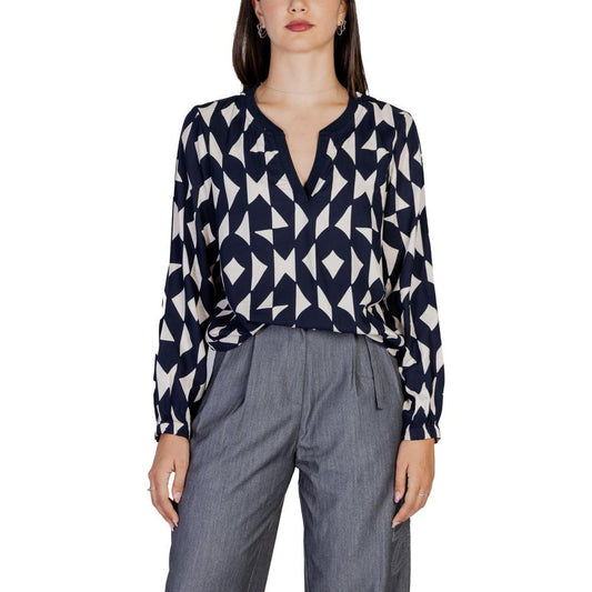 Street One Blue Viscose Shirt Street One Dark Slate Gray