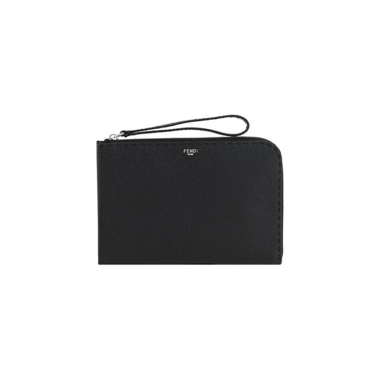 Fendi Leather Pouch Bag