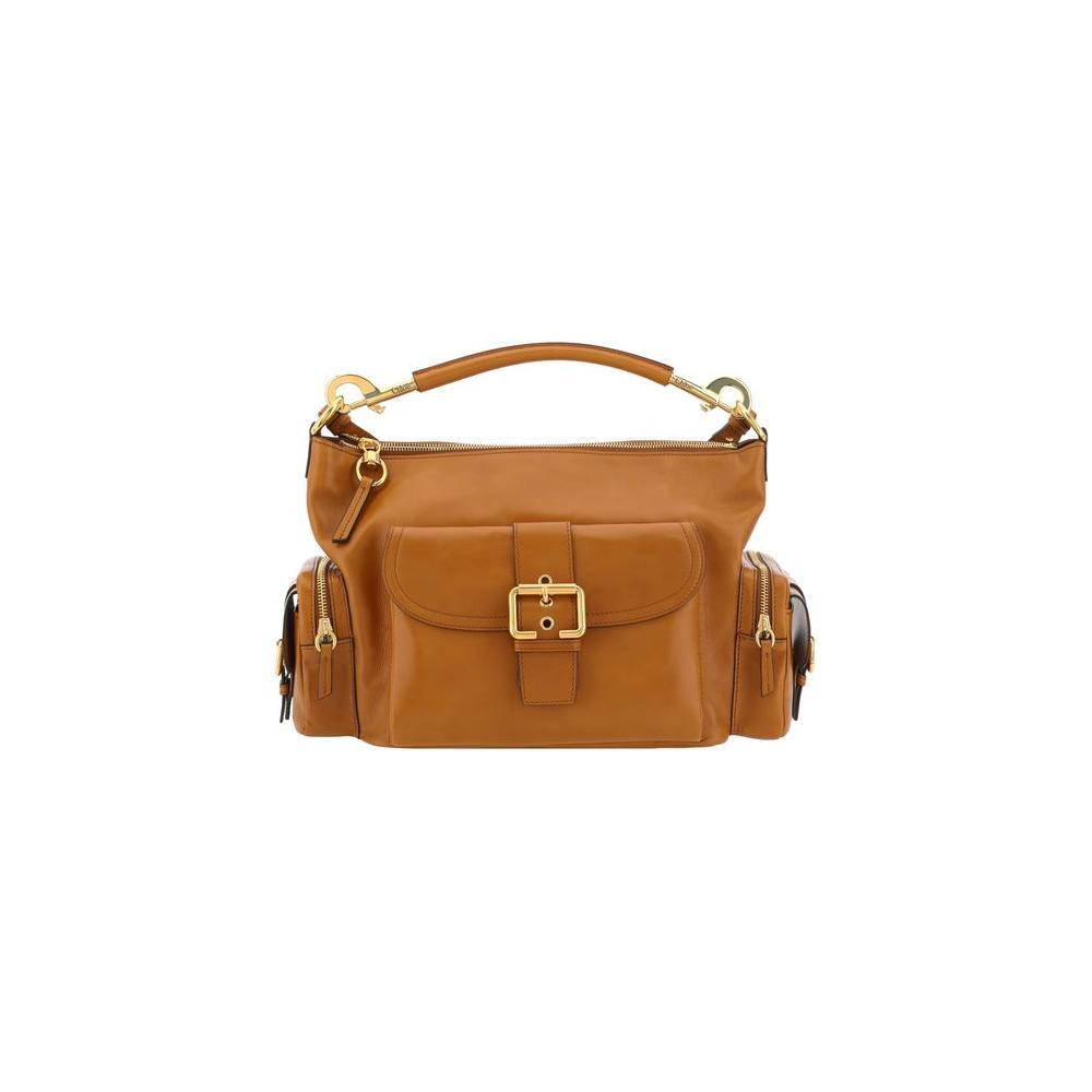 Front view with bag zipped and handles upright.