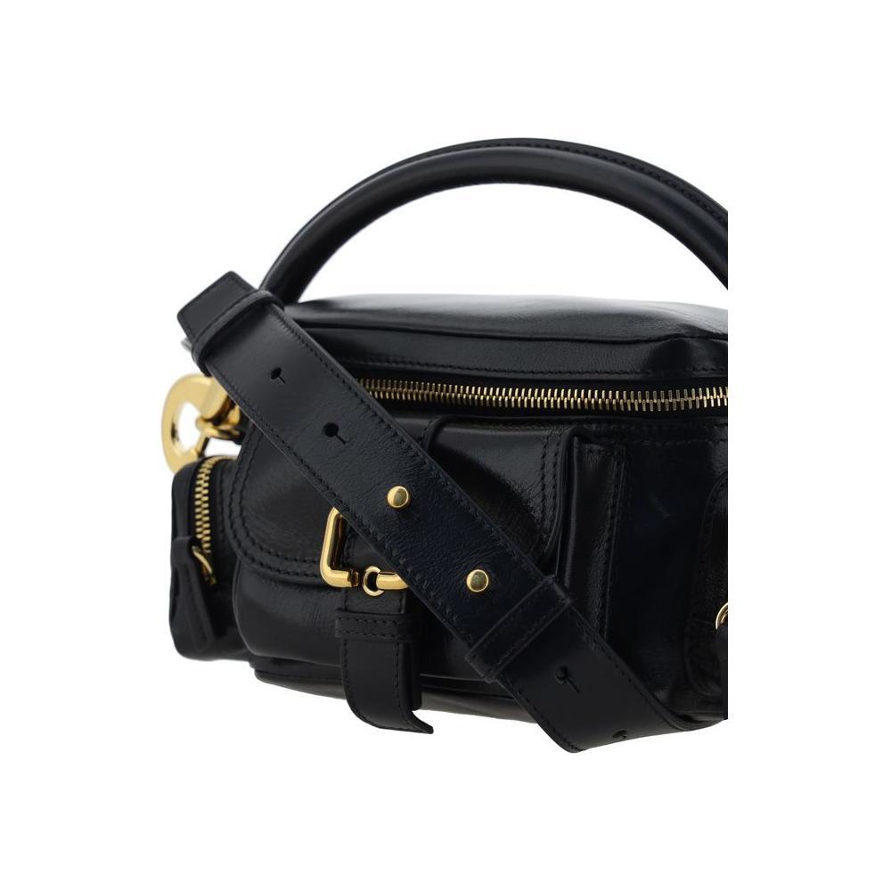Front view with bag zipped and handles upright.