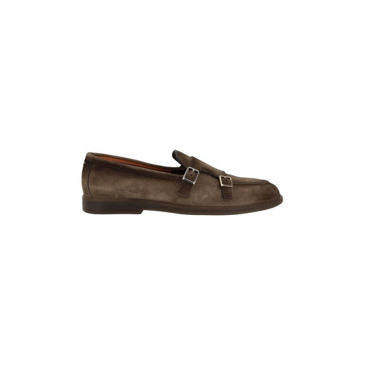 Santoni Leather Loafers Santoni Dark Slate Gray