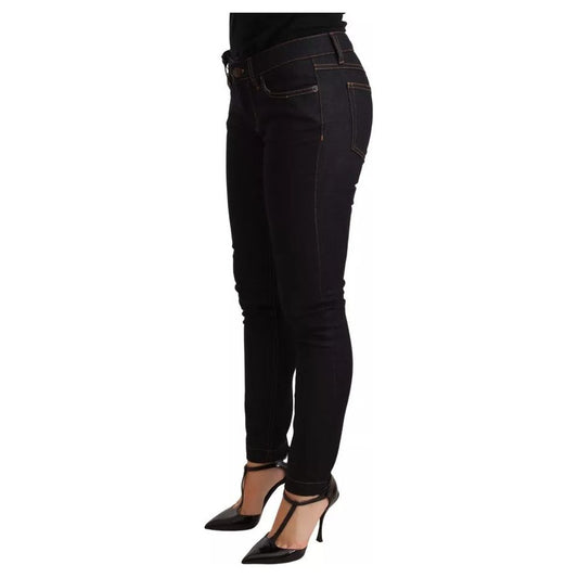 Dolce & Gabbana Blue Cotton Stretch Slim Fit Denim Jeans
