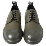 Dolce & Gabbana Green Leather Rubber Sole Dress Shoes