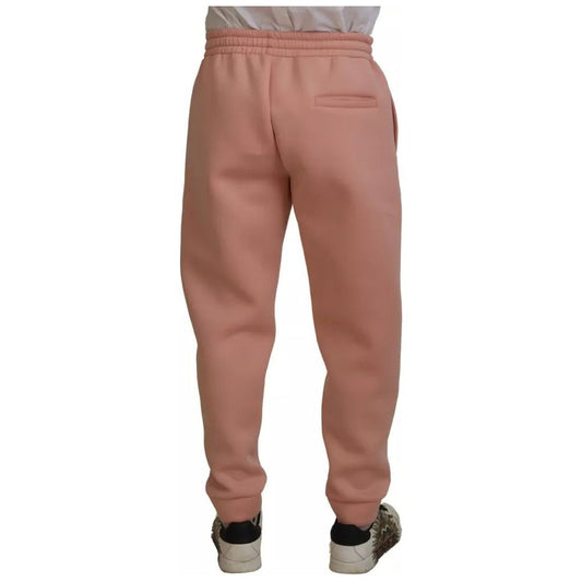 Dolce & Gabbana Pink Polyester Sweatpants Jogger Pants