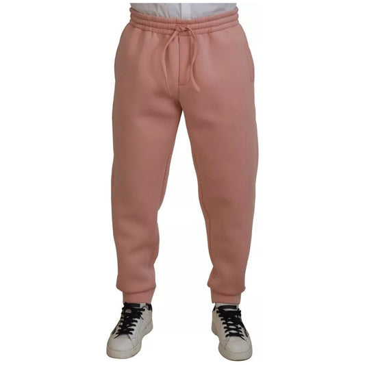 Dolce & Gabbana Pink Polyester Sweatpants Jogger Pants