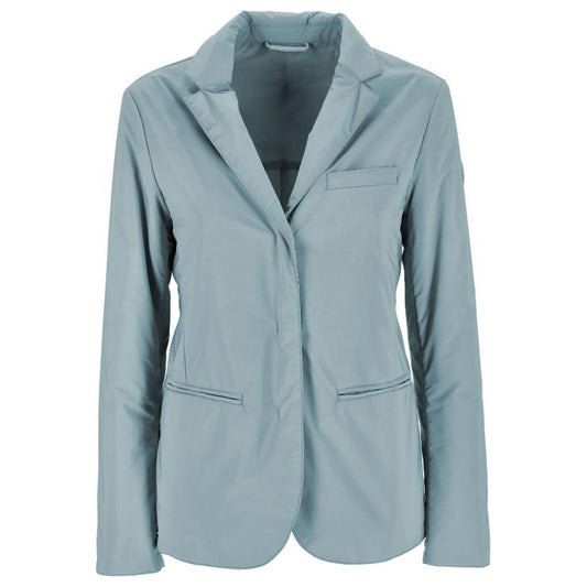 People Of Shibuya Light Blue Polyester Jackets & Coat People Of Shibuya Dark Gray