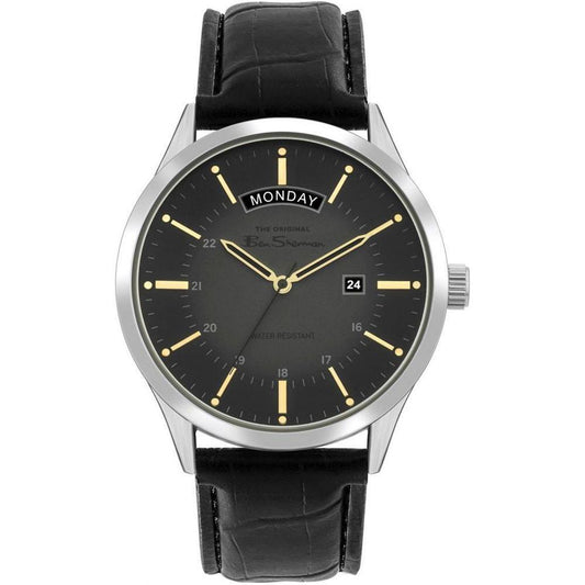Ben Sherman Ben Sherman Black Leather Watch BSBS022BAC 1728,67434610848,Ben Sherman,Black,Men,New with tags,Watches,Watches for Men - Watches