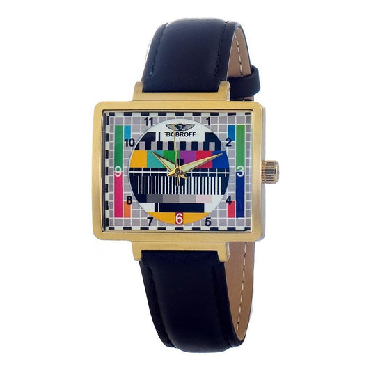 Bobroff Black Leather Watch
