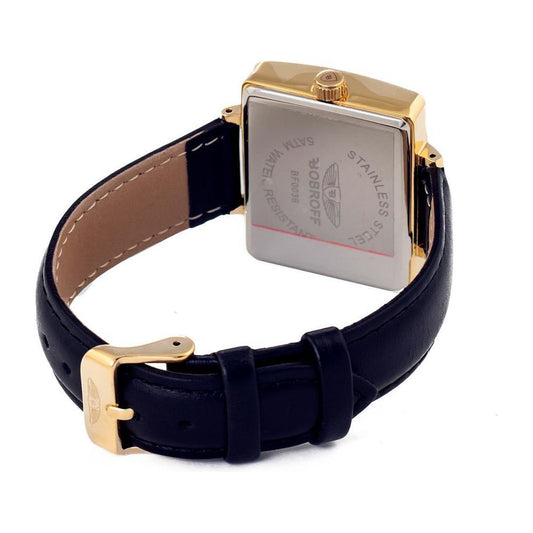 Bobroff Black Leather Watch
