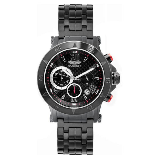 Bobroff Black Stainless Steel Watch