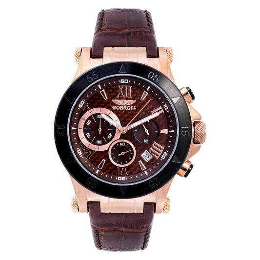 Bobroff Brown Leather Watch