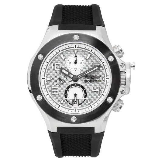 Bobroff Black Rubber Watch