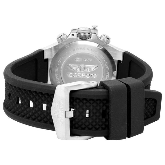 Bobroff Black Rubber Watch