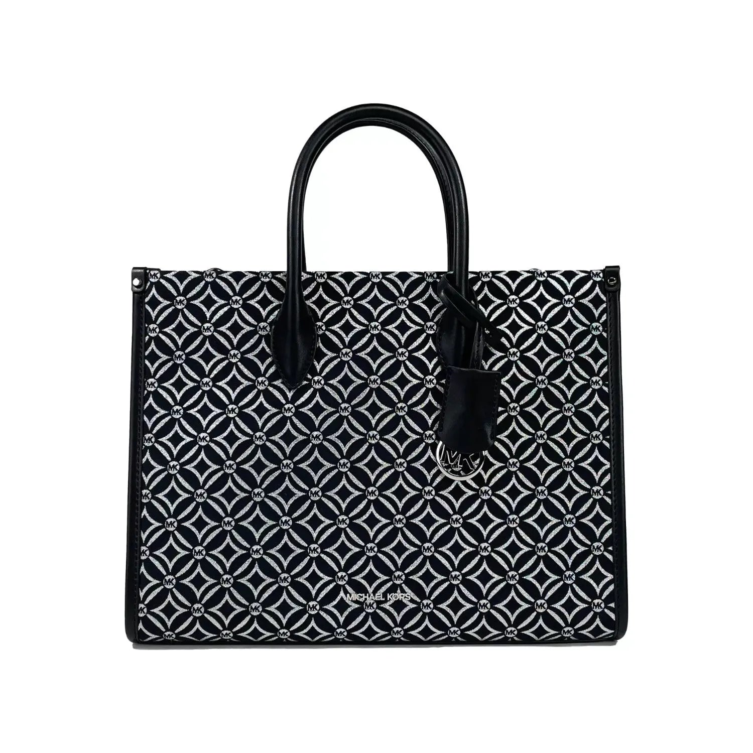 Front view with bag zipped and handles upright.