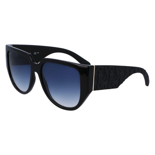 Ferragamo Black Bio Injected Sunglasses Ferragamo Dark Slate Gray