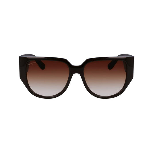 Ferragamo Brown Bio Injected Sunglasses Ferragamo Dark Slate Gray