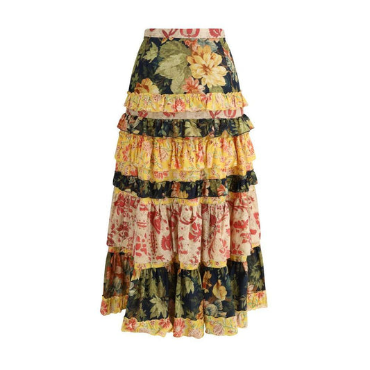 Valentino Long flounce Skirt