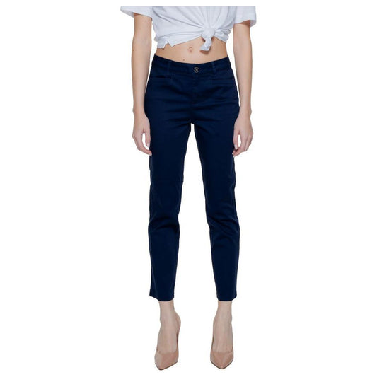 Street One Blue Cotton Jeans & Pant