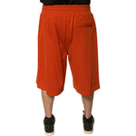 Dolce & Gabbana Orange Cotton Blend Men Bermuda Shorts