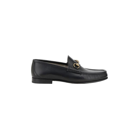Gucci Leather Loafers Gucci Dark Slate Gray
