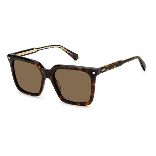 Polaroid Brown Acetate Sunglasses Polaroid Dim Gray