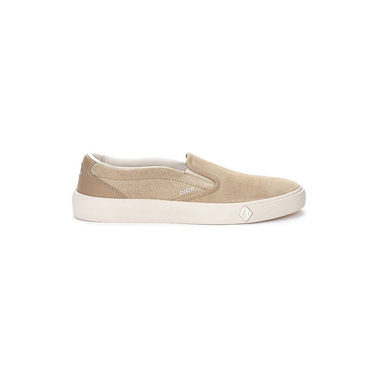 Dior Beige Leather Sneaker Dior Light Gray