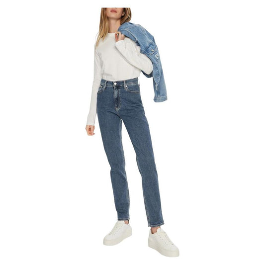 Calvin Klein Jeans Blue Cotton Jeans & Pant Calvin Klein Jeans Dim Gray