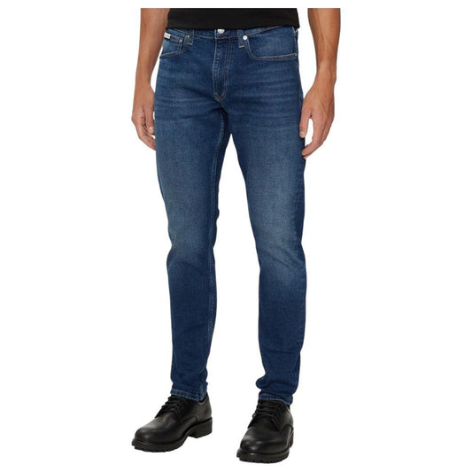 Calvin Klein Jeans Blue Cotton Jeans & Pant Calvin Klein Jeans Dark Slate Gray