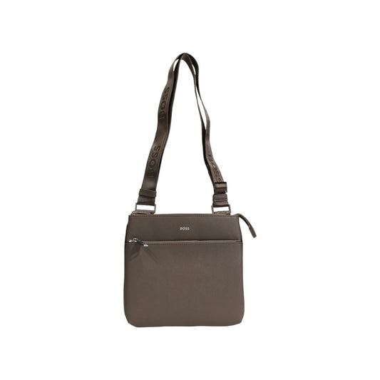 Hugo Boss Bicolor Leather Messenger Bag