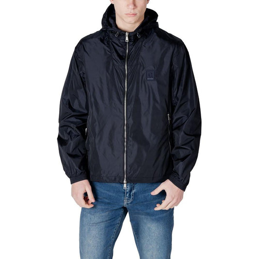 Armani Exchange Blue Polyamide Jacket Armani Exchange Dark Slate Gray