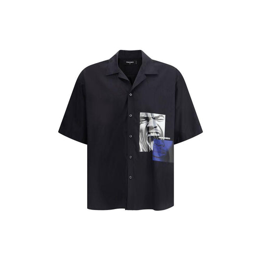 Dsquared² Fighter Notch Shirt Dsquared² Dark Slate Gray